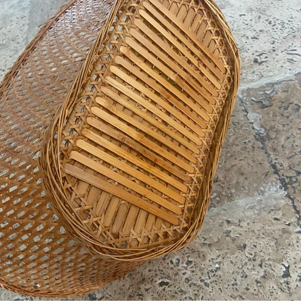 3/$25 Natural Woven Basket Rattan